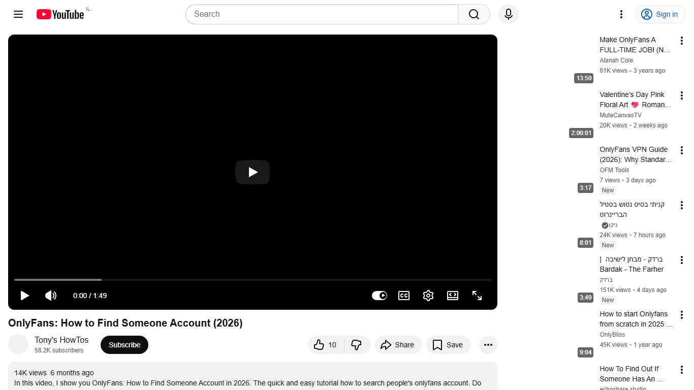 OnlyFans: How to Find Someone Account (2026) - YouTube