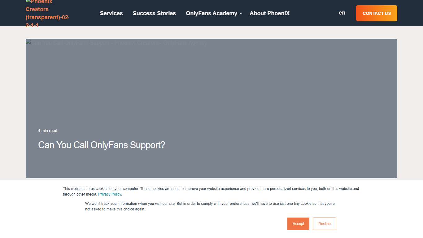 Can You Call OnlyFans Support?